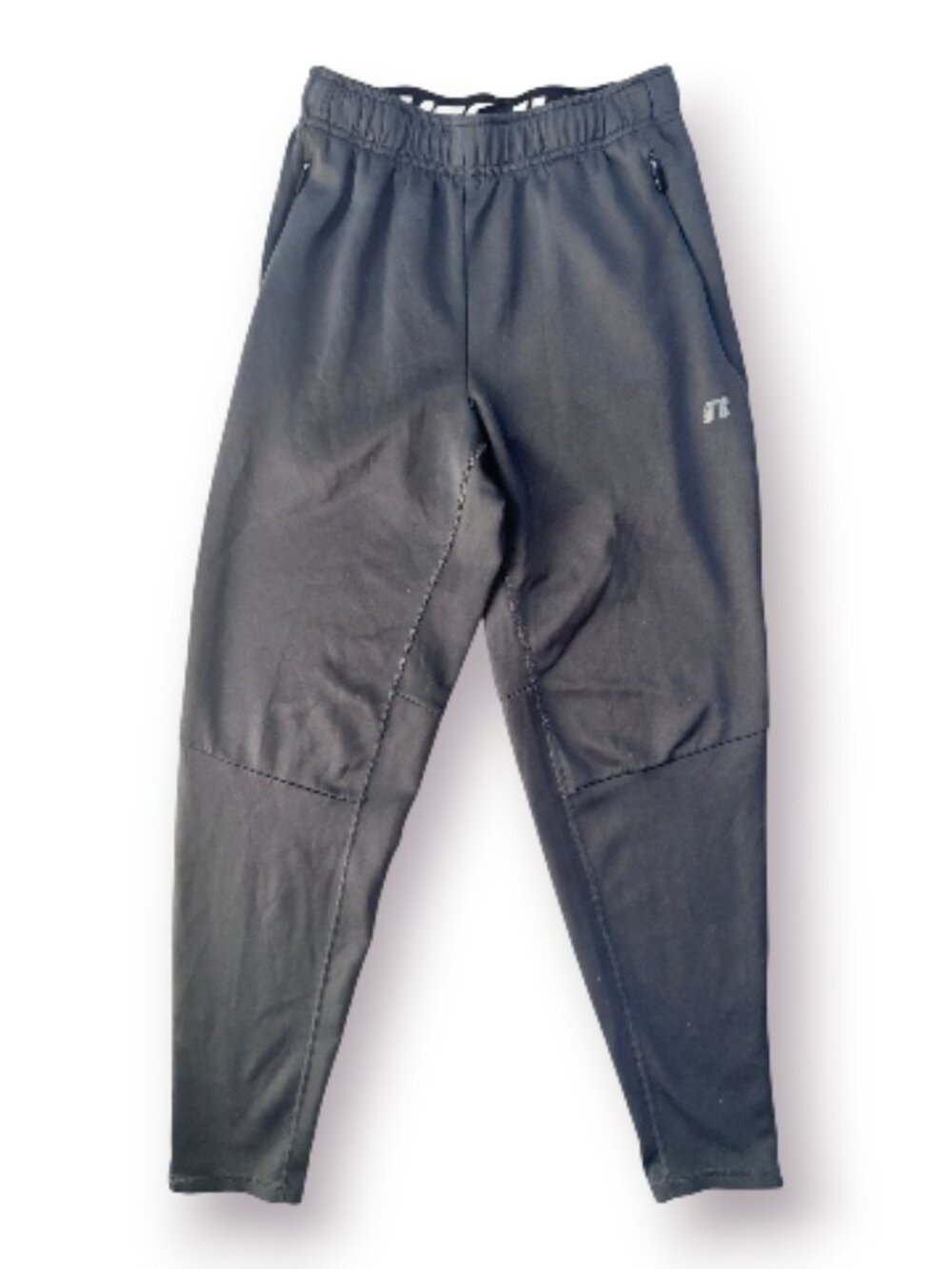 Russell Men Dri-Power Athletic Training Track Pants Charcoal Black S 28-30